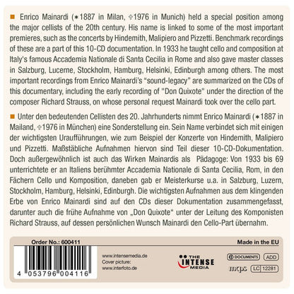 ENRICO MAINARDI - THE CELLO CHAMPION  (10 CDS)