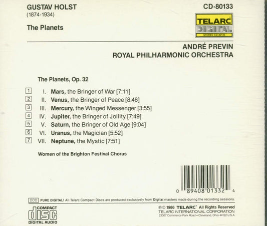 HOLST: THE PLANETS, OP. 32 - Andre Previn, Royal Philharmonic Orchestra