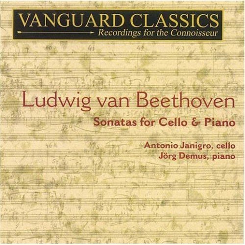 BEETHOVEN: COMPLETE SONATAS FOR CELLO & PIANO - ANTONIO JANIGRO, JORG DEMUS (2 CDS)