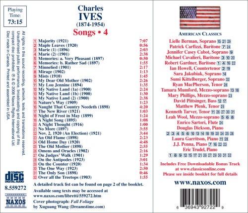 IVES: SONGS, VOLUME 4