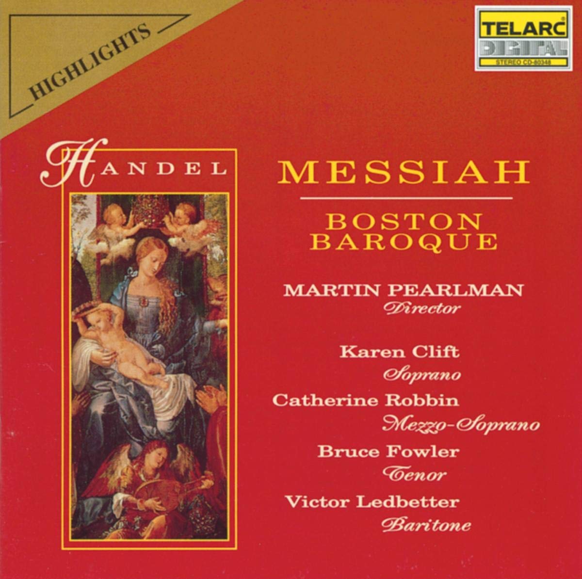HANDEL: MESSIAH (HIGHLIGHTS) - Boston Baroque, Martin Pearlman