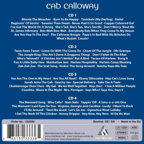 CAB CALLOWAY: MINNIE THE MOOCHER (4 CDS)