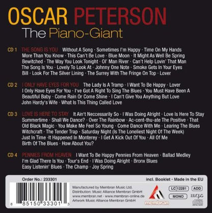 OSCAR PETERSON: THE PIANO GIANT (4 CDS)