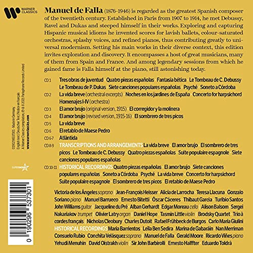 MANUEL DE FALLA: THE SPANISH SOUL (11 CDS)