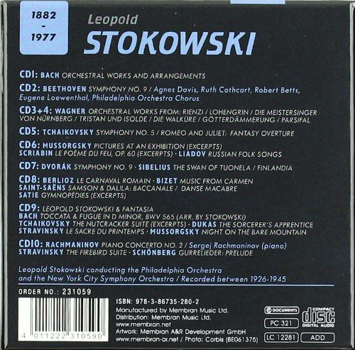 LEOPOLD STOKOWSKI: PORTRAIT - Philadelphia Orchestra /NBC Symphonic Orchestra (10 CDS)