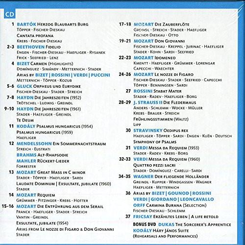 FERENC FRICSAY - THE COMPLETE RECORDINGS ON DEUTSCHE GRAMMOPHON VOLUME 2 - VOCAL WORKS (37 CDS)