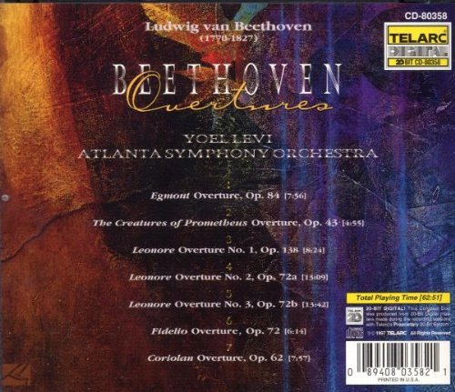 BEETHOVEN: OVERTURES - Yoel Levi, Atlanta Symphony Orchestra