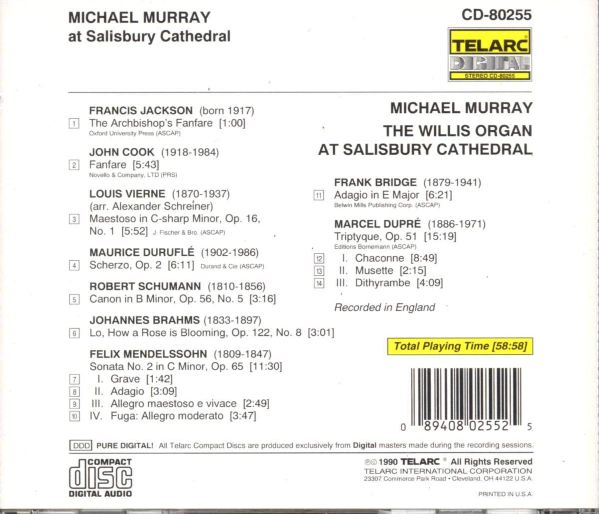 MICHAEL MURRAY: THE WILLIS ORGAN AT SALISBURY CATHEDRAL