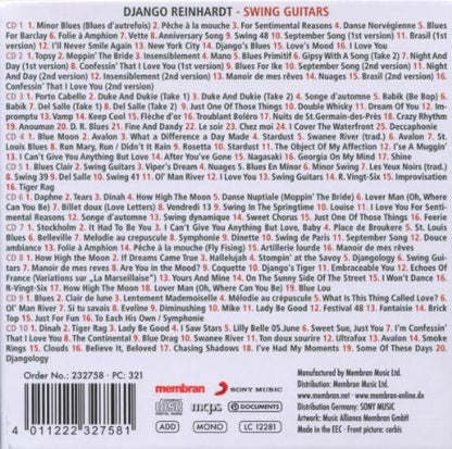 DJANGO REINHARDT - SWING GUITARS (10 CD SET)