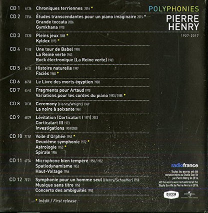 PIERRE HENRY: POLYPHONIES (DELUXE 12 CD BOX)