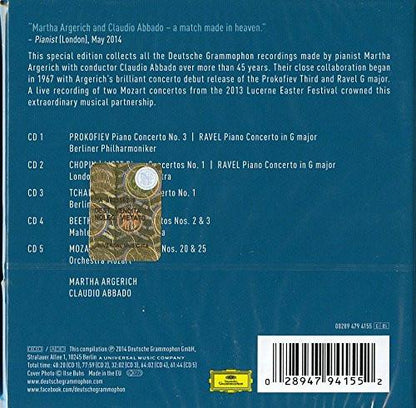 MARTHA ARGERICH & CLAUDIO ABBADO: THE COMPLETE CONCERTO RECORDINGS (5 CDS)