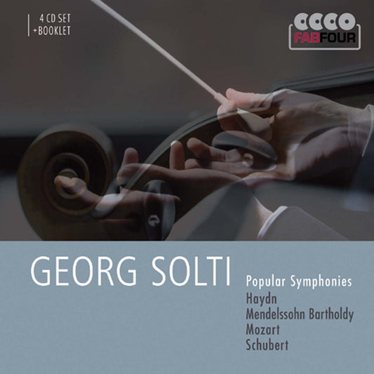 GEORG SOLTI: FAVORITE SYMPHONIES - HAYDN, MOZART, SCHUBERT, MENDELSSOHN (4 CDS)