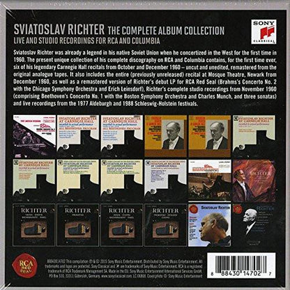 SVIATOSLAV RICHTER - THE COMPLETE COLUMBIA AND RCA ALBUM COLLECTION (18 CDS)