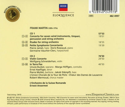 MARTIN: ORCHESTRAL WORKS - ANSERMET, ORCHESTRE DE LA SUISSE ROMANDE (2 CDS)