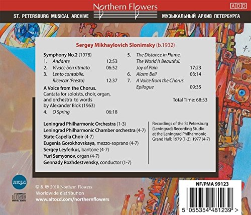SLONIMSKY: SYMPHONY NO. 2 & A VOICE FROM THE CHORUS (CANTATA) - ROZHDESTVENSKY, LENINGRAD PHILHARMONIC