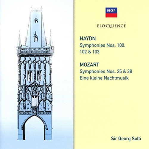 HAYDN: SYMPHONIES 100, 102 & 103; MOZART: SYMPHONIES 25 & 38 - SOLTI (2 CDS)