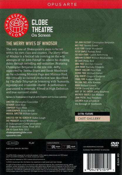 SHAKESPEARE: The Merry Wives of Windsor (Shakespeare's Globe) - DVD