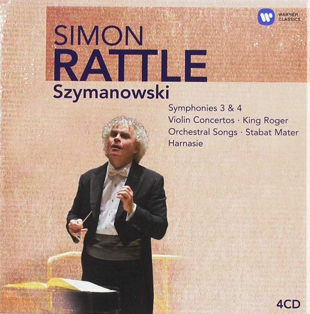 SZYMANOWSKI: CONCERTOS, SYMPHONIES, ORCHESTRAL SONGS, CHORAL WORKS - SIMON RATTLE EDITION (4 CDS)