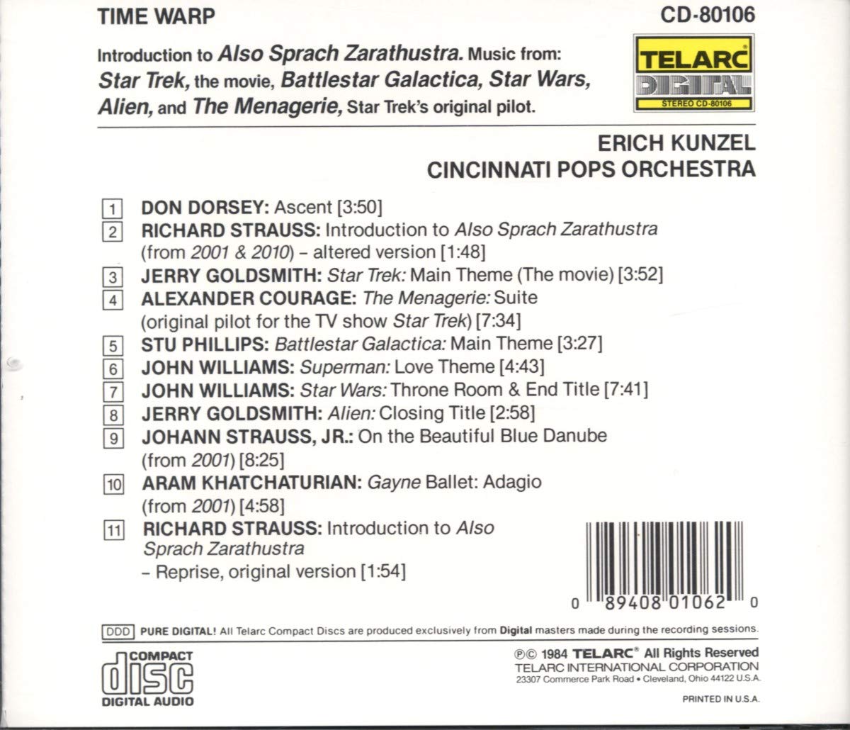 TIME WARP - Erich Kunzel, Cincinnati Pops Orchestra