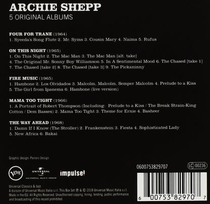 ARCHIE SHEPP: 5 ORIGINAL ALBUMS (5 CDS)
