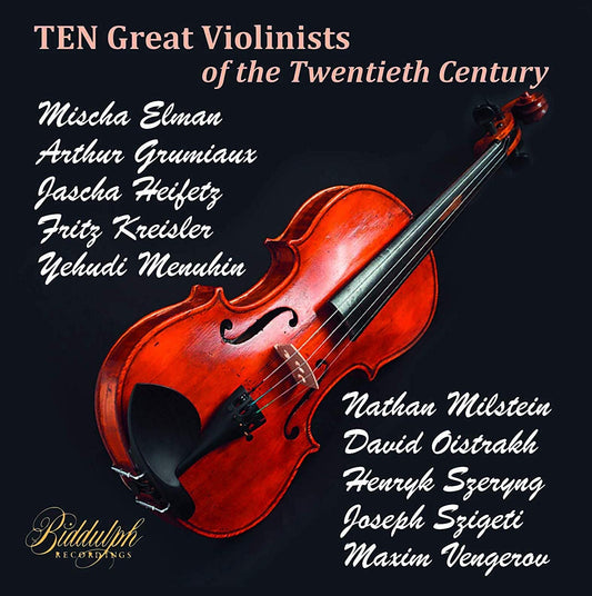 TEN GREAT VIOLINISTS OF THE 20TH CENTURY (10 CDS)
