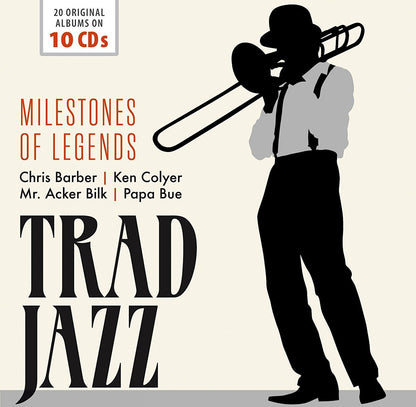 Trad Jazz: Milestones Of Legends - Acker Bilk, Chris Barber, Ken Colyer, Papa Bue (10 CDs)