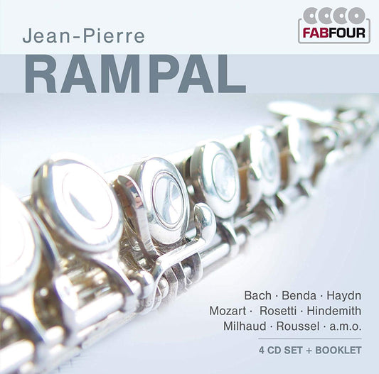 JEAN-PIERRE RAMPAL: WORKS FOR FLUTE - Bach, Mozart, Leclair, Haydn, Prokofiev, Hindemith, Dukas(4 CDS)