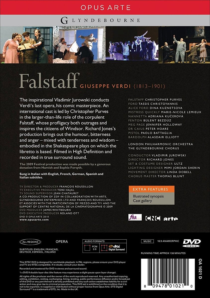VERDI: Falstaff - Glyndebourne, Jurowski (DVD)