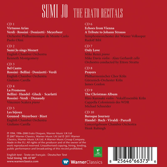 Sumi Jo - The Erato Recitals (10 CDs)