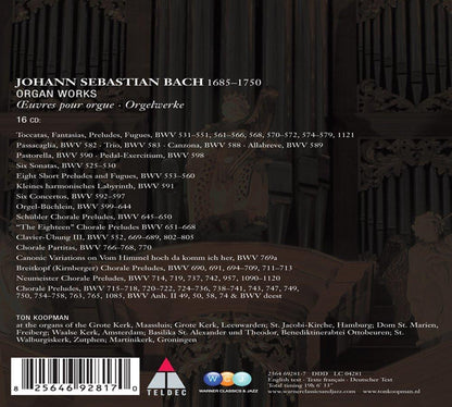Bach: Complete Organ Music - Ton Koopman (16 CDs)