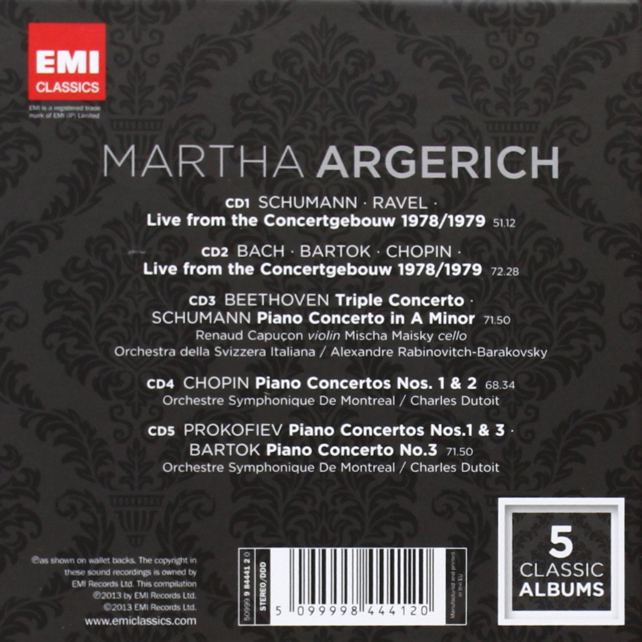 5 Classic Albums: Martha Argerich (5 CDs)