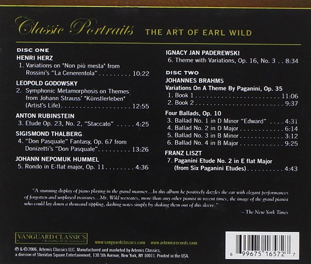 ART OF EARL WILD (2 CDS)