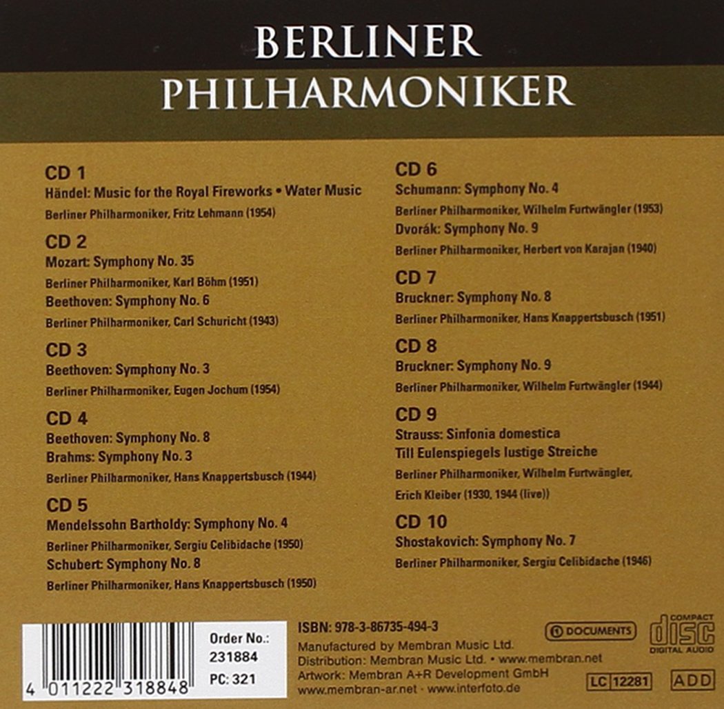 Berliner Philharmoniker (10 CDs)