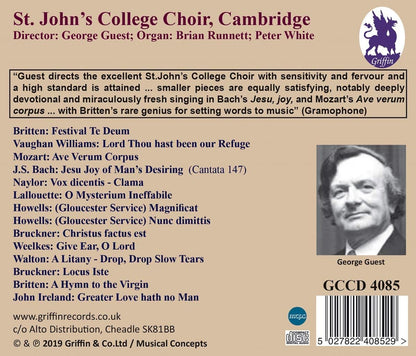 Jesu, Joy of Man's Desiring - St. John's College Choir; George Guest