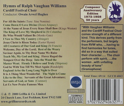 HYMNS OF RALPH VAUGHAN WILLIAMS - CARDIFF FESTIVAL CHOIR