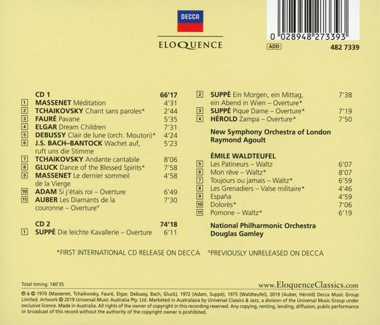 ORCHESTRAL FAVORITES - RAYMOND AGOULT, DOUGLAS GAMLEY (2 CDS)