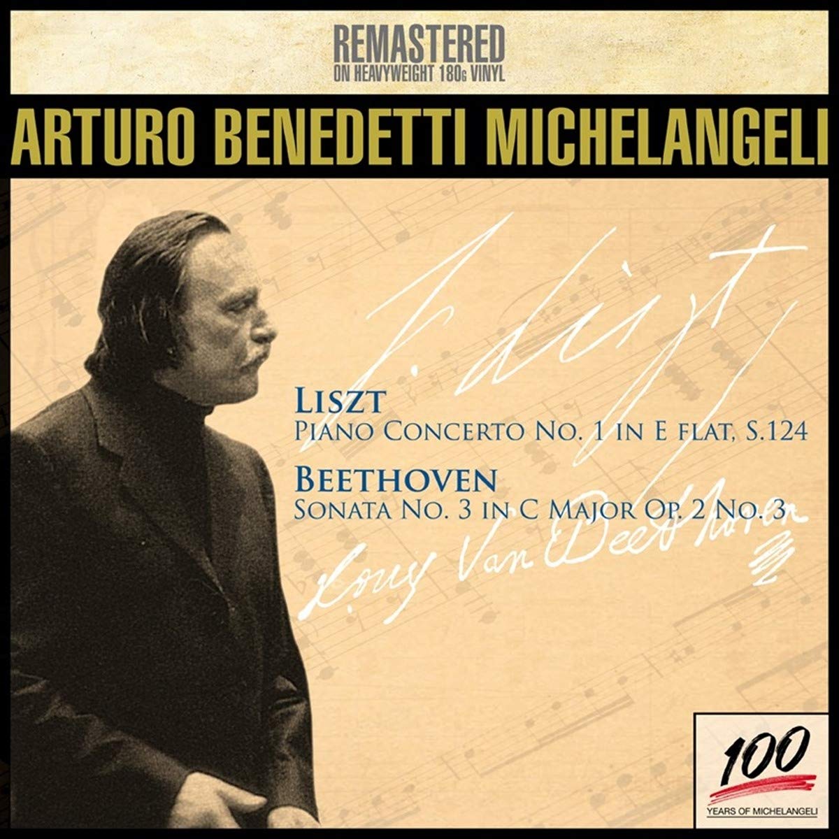 LISZT: Piano Concerto No. 1; BEETHOVEN: Sonata No. 3, Op. 2 - Michelangeli (180g LP)
