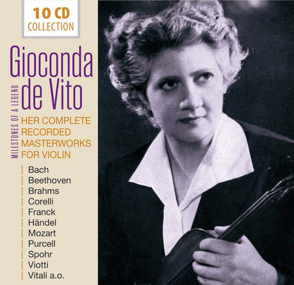 GIOCONDA DE VITO: Her Complete Recorded Masterworks For Violin (10 CDs)