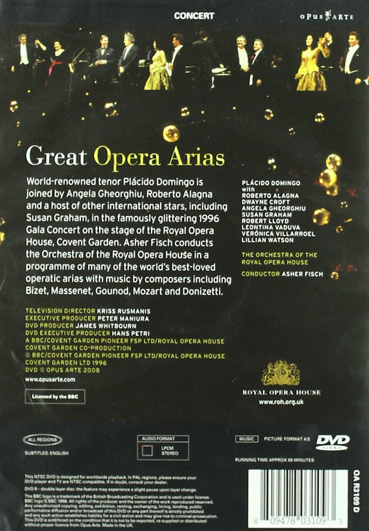 Great Opera Arias - Placido Domingo, Roberto Alagna, Angela Gheorghiu, Susan Graham, Robert Lloyd (DVD)