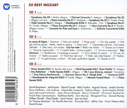 50 BEST MOZART (3 CDS)
