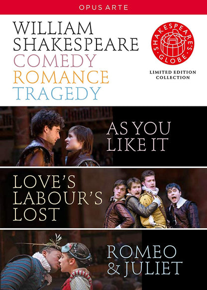 SHAKESPEARE: Comedy Romance Tragedy - Shakespeare's Globe (4 DVD Limited Edition Boxed Set)