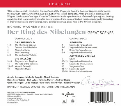 WAGNER: Der Ring des Nibelungen - Great Scenes - Thielemann, Bayreuth Festival Orchestra, Chorus (2 CDS)