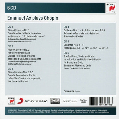 EMANUEL AX PLAYS CHOPIN (6 CDS)