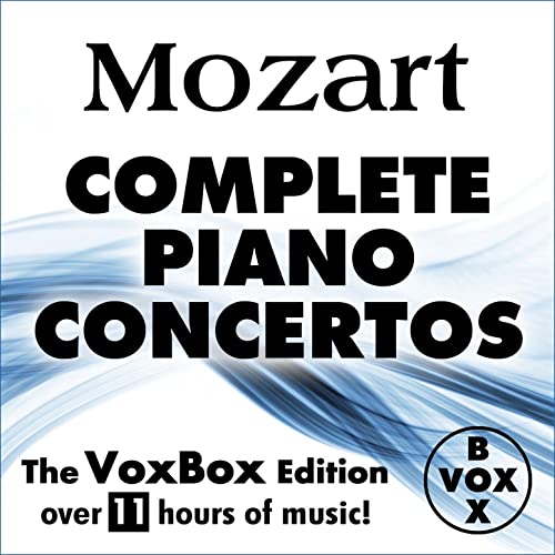 MOZART: COMPLETE SOLO PIANO CONCERTOS - Brendel, Klien, Frankl, Haebler, Galling (11 Hour DIGITAL DOWNLOAD)