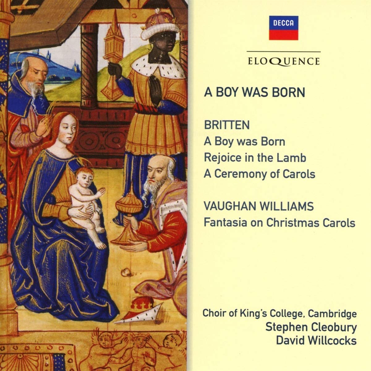 A BOY WAS BORN: MUSIC BY BRITTEN & VAUGHAN WILLIAMS FOR CHRISTMAS SEASON - CHOIR OF KING'S COLLEGE, CAMBRIDGE