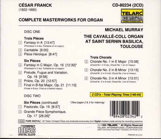 FRANCK: COMPLETE MASTERWORKS FOR ORGAN - Michael Murray (2 CDs)