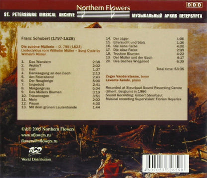 SCHUBERT: DIE SCHONE MULLERIN - Zeger Vandersteene (tenor), Levente Kende (piano)