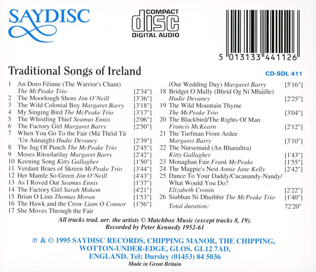 Traditional Songs of Ireland
