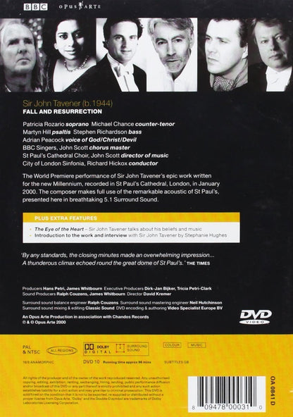 TAVENER: Fall and Ressurection - BBC Singers (DVD)