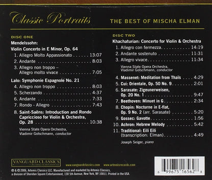 BEST OF MISCHA ELMAN (2 CDS)